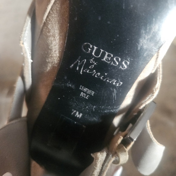 Guess by Marciano Womens Suede Gray Tan PMDAYLEE Buckle Ankle Boots 7 - Picture 8 of 9